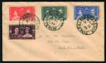1937, Cover from Padang Besar Perlis to Haad Yai, Siam with Straits Settlement 4c,8c,12c Straits Set