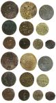Uzbekistan, Khans of Khiva, bronze 500-Roubles (2), AH1339, 100-Roubles, AH1339, 25-Roubles, AH1339,
