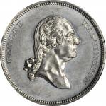 1799 (ca. 1859) Edward Cogan Series Birth and Death Medalet. White Metal. 32 mm. Musante GW-244, Bak