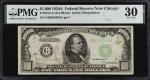 Fr. 2212-G. 1934A $1000 Federal Reserve Note. Chicago. PMG Very Fine 30.