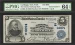 Carthage, New York. $5 1902 Plain Back. Fr. 608. The National Exchange Bank. Charter #6094. PMG Choi