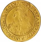 GREAT BRITAIN. Pound (20 Shillings), ND (6th Issue, 1592-95). Lion & Tun/Tun. Elizabeth I (1558-1603