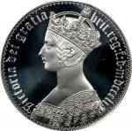 1851年澳大利亚后铸 5 先令银币。AUSTRALIA. Silver Fantasy 5 Shillings, "1851". Victoria. PCGS PROOF-69 Deep Cameo