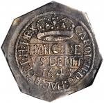 GREAT BRITAIN. Pontefract. Shilling, 1648. Charles I (1625-49). PCGS EF-45 Secure Holder.
