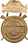 Undated (Late 19th Century) Gold Medal for Indiana Champion Rifle-Shot, Junior Division. Gold. 32 mm