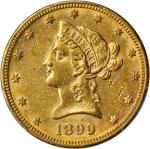 美国1899-O年10美元金币。