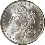 1884-O Morgan Silver Dollar. MS-65+ (NGC).
