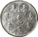 Undated (ca. 1856) Eight Presidents Medal without Signature. Restrike. Musante GW-153R, Baker-221D. 