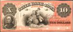 Dubuque, Iowa. State Bank of Iowa at Dubuque. ND. (18xx). $10. Choice Uncirculated. Proof.