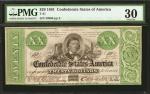 T-21. Confederate Currency. 1861 $20. PMG Very Fine 30.