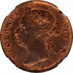 1897年海峡殖民地1分。STRAITS SETTLEMENTS. Cent, 1897. London Mint. Victoria. NGC MS-62 Red Brown.