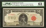 CANADA. Dominion of Canada. 2 Dollars, 1923. DC-26g. PMG Choice Uncirculated 63.