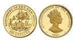 1991年巴哈马发现新世界纪念100格令金币