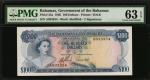 BAHAMAS. Government of the Bahamas. 100 Dollars, 1965. P-25a. PMG Choice Uncirculated 63 EPQ.