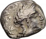 Greek Coins, Southern Lucania, Thurium. AR Obol, circa 443-400 BC. HN Italy -. Cf. 1760 (stater). 0.