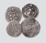 波斯萨珊王朝银币一组四枚不同