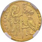 Italian mints. VENEZIA Andra Dandolo (1343-1354) Ducato - Pa. 1 AU (g 3.53) In slab NGC MS 63 cod. 2