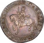 GREAT BRITAIN. Crown, ND (1633-4). London Mint; mm: portcullis. Charles I. PCGS AU-50.