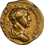 TRAJAN, A.D. 98-117. AV Aureus (7.21 gms), Rome Mint, A.D. 111. NGC VF, Strike: 5/5 Surface: 4/5.