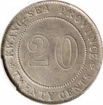 广西省造民国九年贰毫SEA PCGS XF Details CHINA. Kwangsi. 20 Cents, Year 9 (1920). Uncertain mint, likely Kweili
