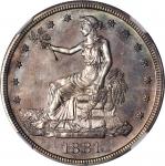 1881 Trade Dollar. Proof-66 Cameo (NGC).