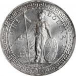 1930-B年英国贸易银元站洋一圆银币。孟买铸币厂。GREAT BRITAIN. Trade Dollar, 1930-B. Bombay Mint. George V. PCGS MS-65.