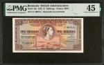 BERMUDA. Bermuda Government. 5 Shillings, 1952. P-18a. PMG Choice Extremely Fine 45.