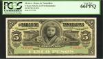 MEXICO. Banco de Tamaulipas. 5 & 10 Pesos, 1914. P-S429r & S430cr. Remainders. PCGS Choice New 63 PP