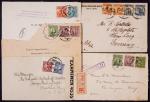 1926-41年针孔防盗邮票实寄封一组5件