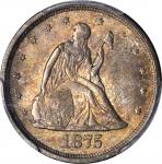 1875-S Twenty-Cent Piece. MS-65 (PCGS). Gold Shield Holder.