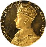 GREAT BRITAIN. Gold Coronation Medal, 1937. PCGS SP-62, secure holder.