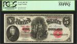 Fr. 85. 1907 $5 Legal Tender Note. PCGS Choice About New 55 PPQ.