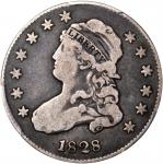 1828 Capped Bust Quarter. B-3. Rarity-5. 25/50 C. Fine-12 (PCGS).