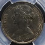 GREAT BRITAIN Victoria ヴィクトリア(1837~1901) Penny 1862 PCGS-MS63BN トーン UNC