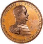 1835 Colonel George Croghan at Sandusky Medal. Bronze. 65 mm. Julian MI-12. Mint State.
