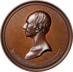 1852 Henry Clay Memorial Medal. Bronzed Copper. 76.5 mm. Julian PE-8. Mint State.