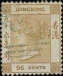 Hong Kong 1863-71, Watermark Crown CC 96c.