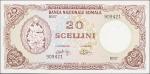 SOMALIA. Banca Nazionale Somala. 20 Scellini, 1971. P-15. Choice Extremely Fine.