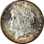 1883-S Morgan Silver Dollar. MS-63+ (PCGS).