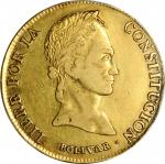 BOLIVIA. 8 Scudos, 1841-PTS LR. Potosí Mint. PCGS AU-50 Gold Shield.