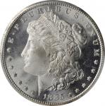 1885-CC Morgan Silver Dollar. MS-66 PL (PCGS).