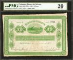 COLOMBIA. Banco de Oriente. 10 Pesos, March 5, 1900. P-S699. PMG Very Fine 20.