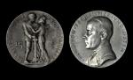 KARL GOETZ MEDALS. Germany - Poland. Duo of Zinc Medals (2 Pieces), 1937-1939. Grade Range: CHOICE V