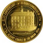 Complete Set of 1954 "Cradle of the Union" Celebration Medals, with original programs and Albany Cit