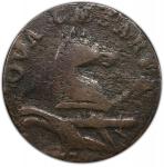 1786 New Jersey Copper. Maris 17-b, W-4870. Rarity-3. PLUKIBUS. Small Planchet. Fine Details--Enviro