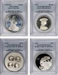 MIXED LOTS. Quartet of Silver Denominations (4 Pieces), 1969-93. All PCGS Certified.