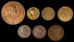 Lot of (7) Varied Washington Medals and Tokens.