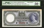 FIJI. Government of Fiji. 20 Pounds, ND (1953). P-56s. Specimen. PMG About Uncirculated 50 Net. Prev