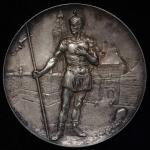 SWITZERLAND Shooting Festival 射击节 AR Medal 1895 トーン AUR-1123a M-647 ゾロトゥルン by Hugues Bovy 制造700枚 铜メダ