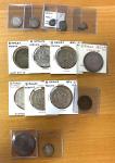 Group Lots - World Coins. MEXICO: LOT of 15 varied Mexican coins, including cob 1 real (4 pieces, Ph
